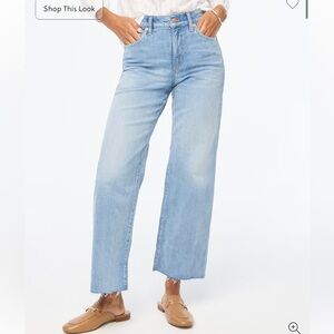 J. Crew Wide Leg Crop Jean In All Day Stretch Womens 26 New Style BX560